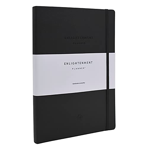 Enlightenment Planner | 12 Month Undated Monthly Weekly Daily Organizer Notebook, Calendar & Productivity Journal | Track & Increase Productivity Happiness Passion Purpose Mood Meditation & Reflection
