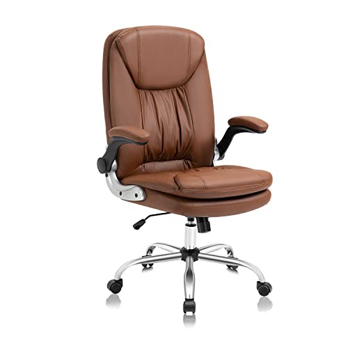 SEATZONE Ergonomic Office Chair High Back Comfy Desk Chair with Flip