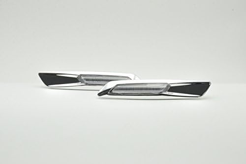 NEW LED SIDE MARKER INDICATOR LIGHT DRL SILVER CHROME