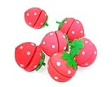RHX 12 pcs Strawberry Hair Care Foam Soft Round Sponge Balls Curlers Bun Tool ceb by Belle Madame