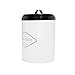 Amici Pet, , Buster All Natural Dog Food Large Metal Storage Bin, White