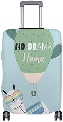 MyDaily Llama Glasses Cactus Balloon Luggage Cover Fits 30-32 Inch Suitcase Spandex Travel Protector XL