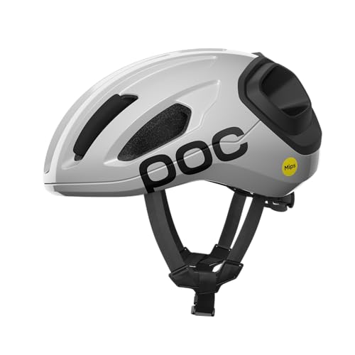 POC Amidal – Aerodynamic Road Cycling Helmet with MIPS Air Node, Reinforced Rear Zones, 360° Fit System and Knog Light Compatibility for Safety and Visibility