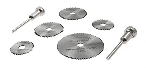 SE SS46HS 5-Piece High-Speed Steel Saw Blades Set with 2 Mandrels