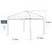 FORUP 10'x10' Canopy Tent, Outdoor Portable Instant Pop-Up Canopy Tent with Roller Bag (Tan) (Blue)