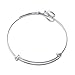 D&A Fashion Expandable Hairdresser Scissor Bangle Bracelets-Silver Plated - Adjustable Classic Wiring Scissor Bracelet (silver plated )