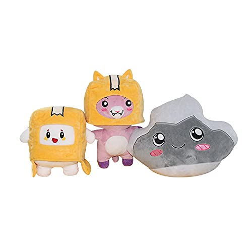Benolls 3 Pcs Boxy and Foxy and Rocky Plush Toy, Removable Figure Toys Anime Soft Stuffed Doll for Kids and Fans,The Best Choice for Christmas Birthday Halloween (Boxy+Foxy+Rocky)