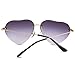 New Retro Love Ocean Piece Sunglasses Street Beat Peach Heart Shaped Sunglasses (gray)