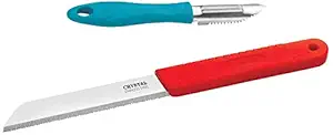 Crystal 8-inch All Purpose Laser Edge, CL007 & Sleek Peeler and Scraper, MKA009 Combo