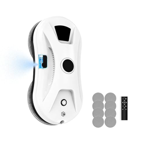 iMESA Window Cleaning Robot with Water Spray, 5600PA Strong Suction Automatic Window Cleaner Robot, Smart Path Planning, Low Noise, Remote Control for All High-Rise Windows, Tiles and Glass
