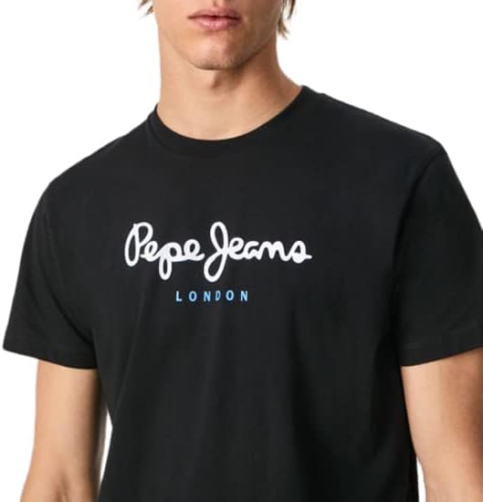 London Eggo N Homme T-Shirt Coupe régulière, Noir
