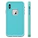 BasicStock iPhone Xs Max Waterproof Case Ultra Slim Snowproof Dirtproof Bumper Cover Shockproof Waterproof Case Replacement for iPhone Xs Max Aqua Blue