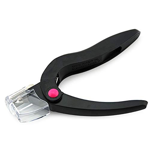 KADS Black Nail Scissors for False Nail Tips Acrylic Nail Art Shape False Nail Scissor Nail Nippers Clipper Cutter Manicure … (Black)