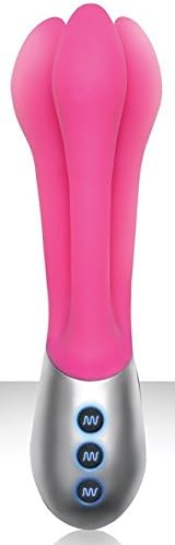 New Rechargeable Premium Wellness Waterproof 3 Flexible Arms Silicone Body Massager + Includes a Free Soul Organic Aromatherapy Massage Oil 2oz