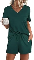 RUBZOOF Women's Short Sleeve Pajama Sets with
