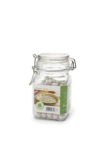 Fox Run 4774 Pie Weights with Mason Jar, Ceramic, 8-Ounce