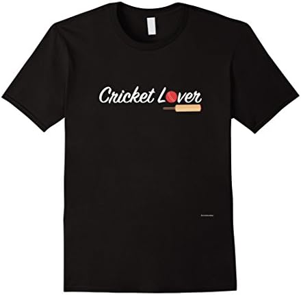 Mens I Love Cricket - Nice Cricket Lover Graphic Bat ball Shirt Medium Black