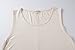 LARACE Women Solid Sleeveless Tunic for Leggings Swing Flare Tank Tops (1X, Beige)
