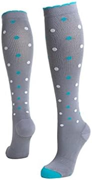 Lily Trotters Women's Designer Athletic Compression Socks, Dots a Plenty