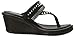Skechers Cali Women's Rumblers 38559 Wedge Flip Flop,black,8 M US