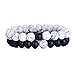 MOONQING Lava Bead Bracelet Natural Stone Bracelet Couple Bracelet Simple Style Bracelet,1#