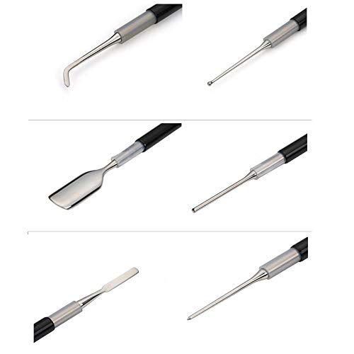 GOYOO Genauigkeit Latte Art Decorating Stift Set/Werkzeuge Edelstahl,Kaffee Barista 3pcs – Bild 3