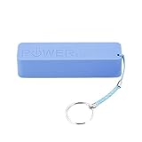 Blue Perfume Universal 2600mAh USB Port Battery Charger Portable External Emergency Power Bank with Key Ring for iPhone4 4s 5 Blackberry Samsung iPod Smart Phone by CBD