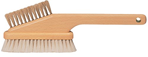 Bürstenhaus Redecker Goat Hair/Natural Pig Bristle Computer Brush with Oiled Beechwood Handle, 10-1/4-Inches, Light