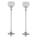 VINCIGANT Crystal Candle Holder Sets for Anniversary Celebration Wedding Home Table Decorations Centerpieces,Christmas Decoration, Gift Boxed,19 Inches Tall