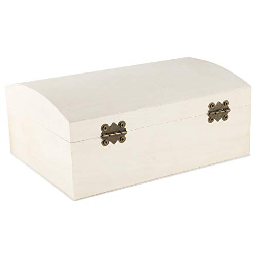 Unfinished Wood Box with Hinged Locking Lid, Wooden Jewelry Box (3 Pack) Pricepulse