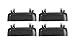 Evan-Fischer EVA18772063818 New Direct Fit Exterior Door Handles for Set of 4 Front and Rear Left and Right Side Plastic Smooth Black Replaces Partslink# FO1310117