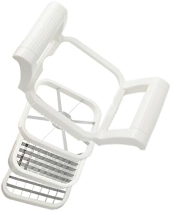 FirstFlourish 3-in-1 8 Blades Detachable Apple Slicer Corer Cutter Divider Potato Slicer for French Fries 1/2", 2/5"