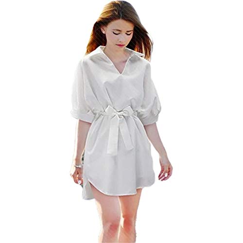 white cotton tunic dress