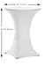 Tina 36x43 Cocktail Spandex Stretch Square Corners Tablecloth White