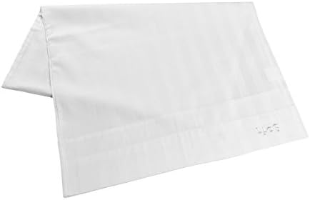 Linteum Textile (12-Pack, 20x40 in) Pillowcases King Size, 200 Thread Count, White w/Stripes