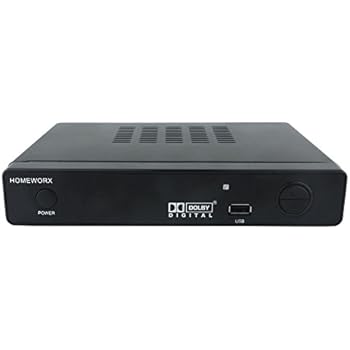 Mediasonic HW-150PVR HomeWorx ATSC Digital TV Converter Box with Media Player and Recording PVR Function/HDMI Out (Black)