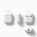elago Premium Silicone Case Compatible with Apple AirPods 1 and 2, Front LED Visible [White]