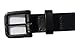 Ferrer New Men's Leather Metal free Belt: Carbon Fiber Buckle: Airport Friendly: Hypoallergenic TSA Belt (Black, 36