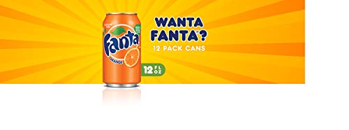 Fanta Orange Soda Fruit Flavored Soft Drink, 12 fl oz, 12 Pack