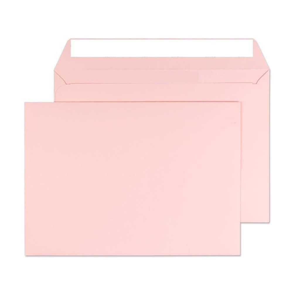 133mm x 184mm envelopes for Greeting Cards Wedding Invitation Crafts Coloured Envelopes - Pack of 15 Envelopes (Light Pink Peel & Seal)