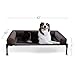 K&H Pet Products Bolster Dog Cot, Cooling Indoor Outdoor Elevated Cot Hammock Dog Bed with Removable Washable Bolsters, Washable Mesh Cover, Raised Metal Frame - Large 42 X 30in Chocolate