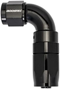 BOOSTEC One-Piece Full- Flow Swivel Hose End Fitting AN6 90 degree