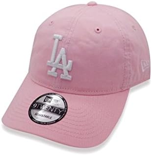 Los Angeles Dodgers 920 Strapback Slouch Fit Baseball Cap (Pink)