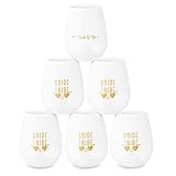 Bachelorette Party Silicone Wine Glasses Set of 6 - Include 1 Bride To BE Silicone Cup and 5 Bride Tribe Silicone Cup -Bridesmaid Wedding Gift Celebration Durable Decorations