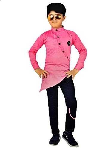 Kashvi K Boy's Cotton Dress Set Pant and Shirt