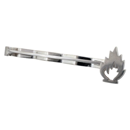 ZAUNICK Flame Tie Clip Sterling Silver