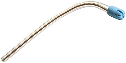 1000 Disposable Dental Saliva Ejector Tips Blue with Clear Tubing Bag of 100-Case of 10 Bags