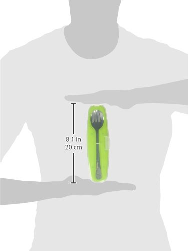 image for Innobaby Din Din Smart Stainless Steel Spoon and Fork with Carrying Ca