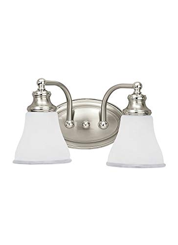 Generation Lighting 40010EN3-773 Two Light Wall/Bath, Tone Nickel