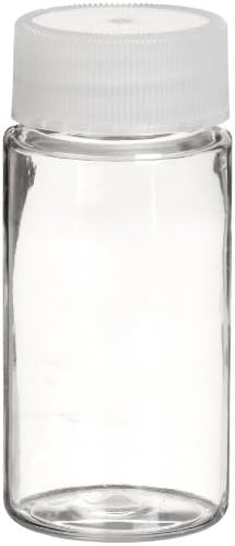 Wheaton 986744 PET 20mL Liquid Scintillation Vial, with Polyethylene Linerless Lined Screw Cap Packaged Separately (Case of 1000)